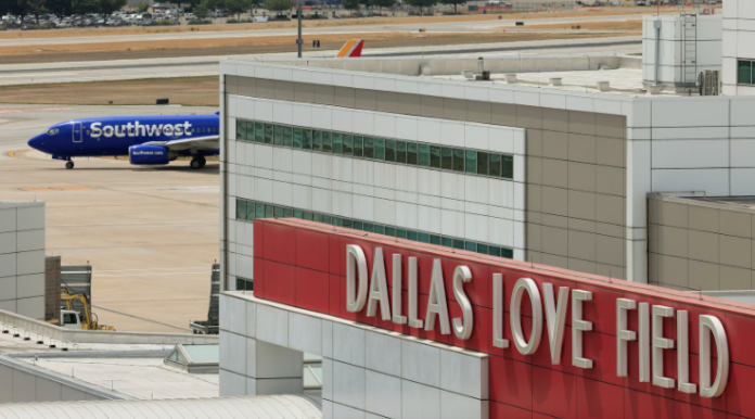 A Southwest Airlines plane taxis towards the runway at Dallas Love Field Airport in Dallas, Thursday, July 21, 2022.(Elias Valverde II / Staff Photographer)