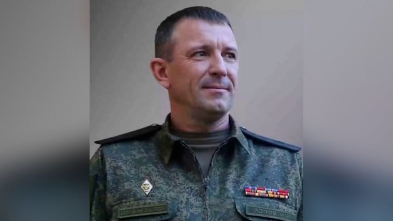 Major General Ivan Popov in an image released  on June 9, 2023. Photo from the Russian Ministry of Defense